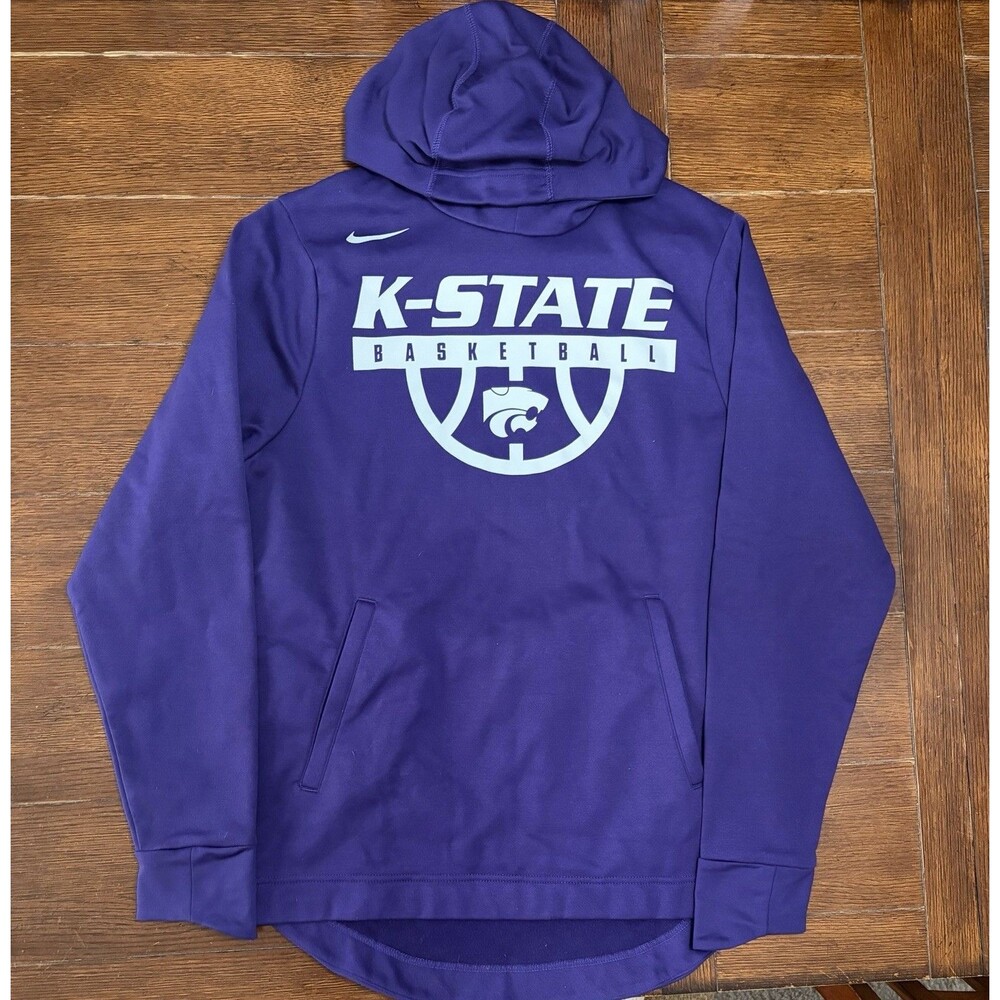 Men’s Kansas State Wildcats Nike Size M Purple Dri Fit Lightweight Hoodie